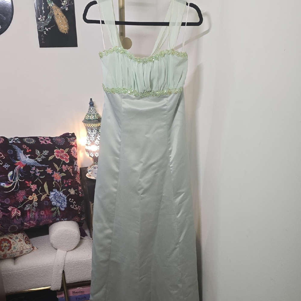 Gino Cerruti Limited Edition Vintage Boutique Mint Evening Gown